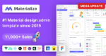 Materialize 13.11.1 – Next.js、Vuejs、Nuxt、HTML、Laravel、Django 后台管理模板