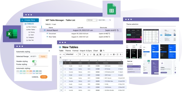 WP Table Manager 4.2.0 – WordPress 表格插件