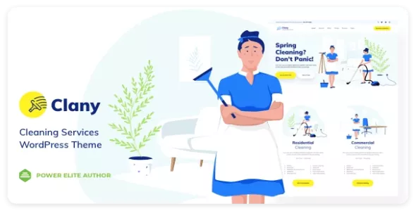 Clany – 适用于 上门保洁，家政服务的 WordPress 主题