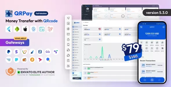QRPay 5.0.0 –开心版 二维码钱包系统完整源码 包含用户端、代理端、商家端和管理后台