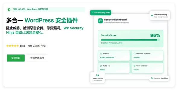 Security Ninja (Premium) 5.260 安全忍者高级版 多合一 WordPress 安全插件