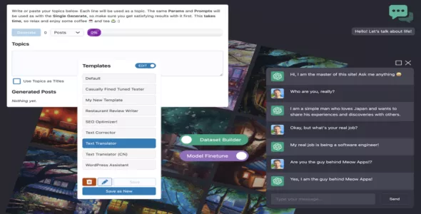 AI Engine Pro 3.1.9 专业版– ChatGPT 聊天机器人、GPT插件
