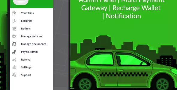 RideIn Taxi APP源码 - 带管理后台 Android 出租车预订应用程序 4.4 开心版