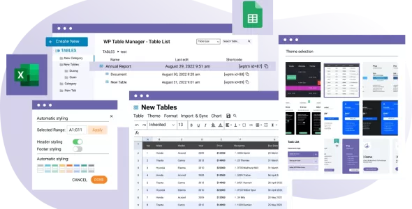 WP Table Manager 4.2.0 – WordPress 表格插件