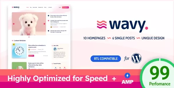Wavy 1.8.6 - WordPress 超现代轻量级博客