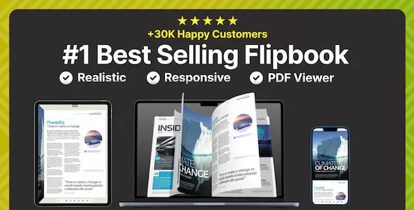 真正的 3D FlipBook 4.15.1 PDF 查看器 WordPress 插件