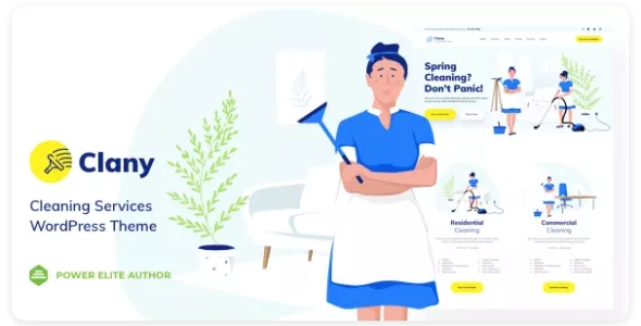 Clany – 适用于 上门保洁，家政服务的 WordPress 主题