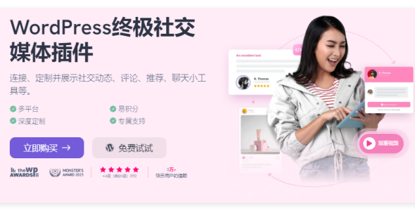 WP Social Ninja Pro 社交忍者专业版 4.0.1