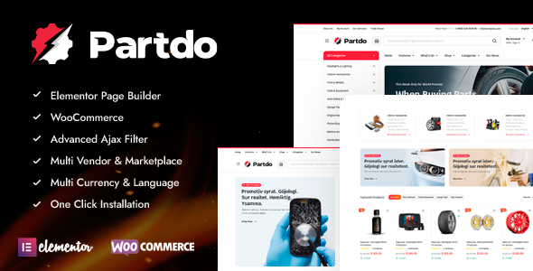 Partdo 1.4.3 – 汽车零件与工具商店 WooCommerce 主题