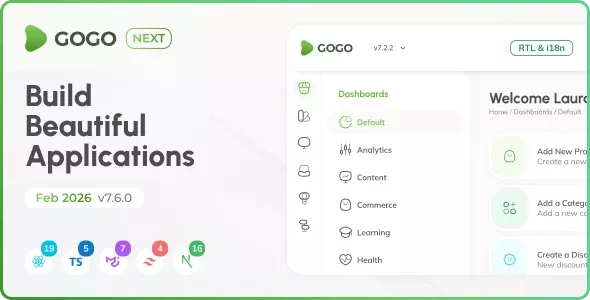 Gogo - Nextjs React MUI Tailwind 后台管理模板 6.3.0