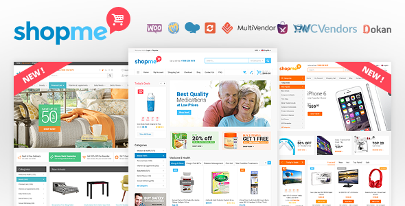 ShopMe 1.6.6 – 多供应商 Woocommerce 主题