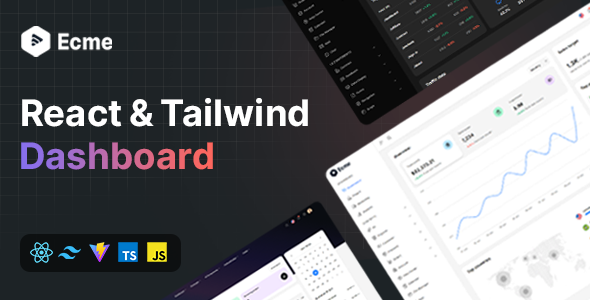 Ecme 1.3.8 – React Tailwind 管理员模板（React 19）