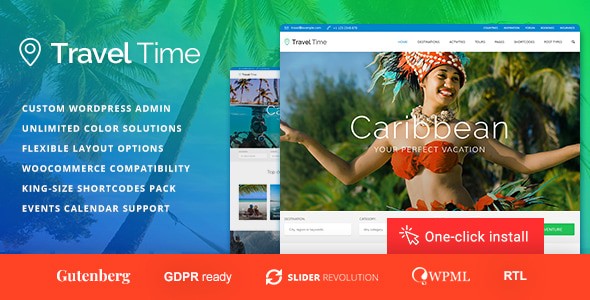 Travel Time 1.4.6 – 旅游与酒店 WordPress 主题