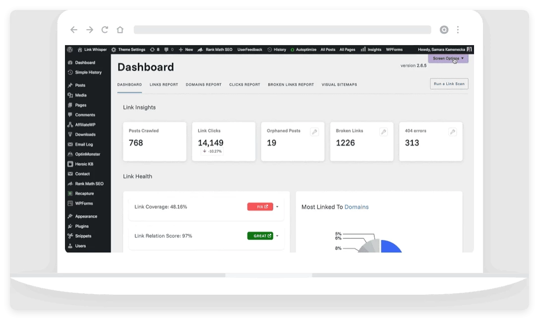 Link Whisper Pro 2.7.6 – WordPress 内部链接插件 Link Whisper Pro 2.7.6 – WordPress 内部链接插件