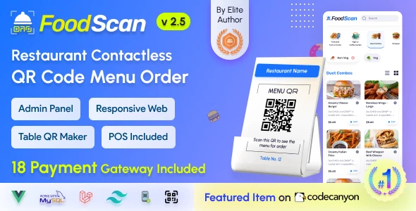 FoodScan - 二维码点餐带 POS 收银端 2.3 开心版 非接触式订餐系统 FoodScan - 二维码点餐带 POS 收银端 2.3 开心版 非接触式订餐系统