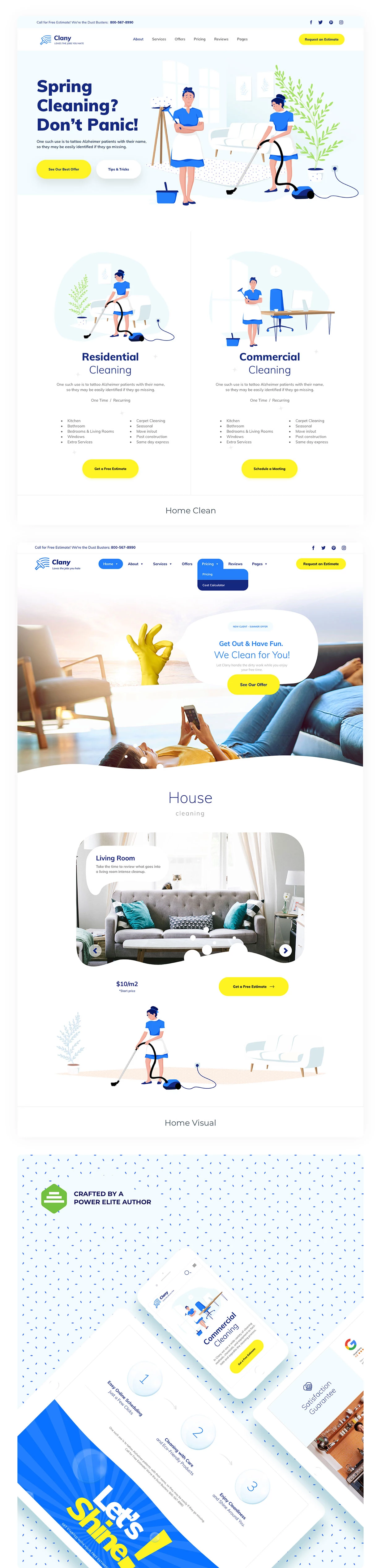 Clany – 适用于 上门保洁,家政服务的 WordPress 主题 Clany – 适用于 上门保洁,家政服务的 WordPress 主题