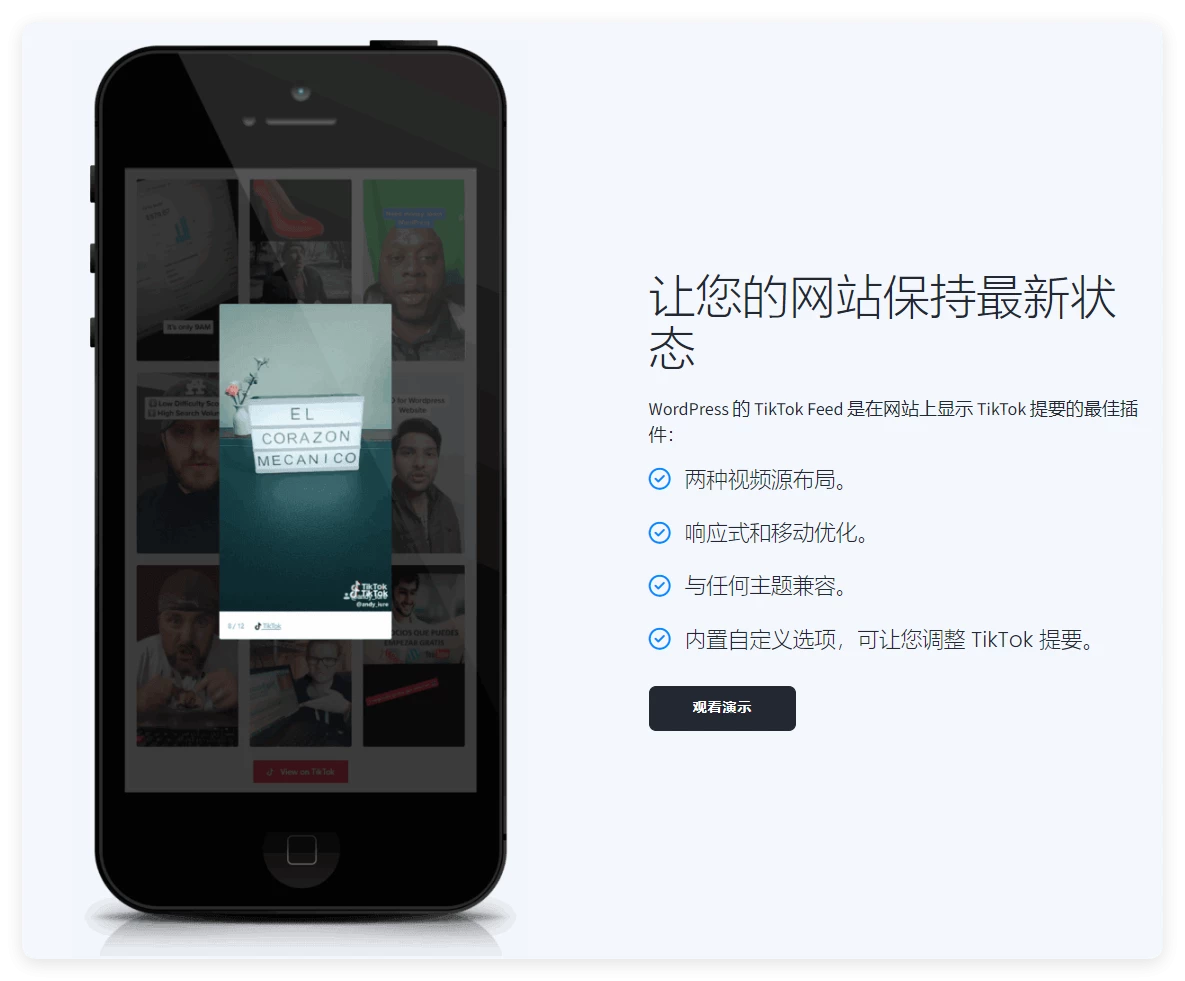 集成 TikTok 视频插件 Pro 4.3.5 – WordPress 插件 集成 TikTok 视频插件 Pro 4.3.5 – WordPress 插件