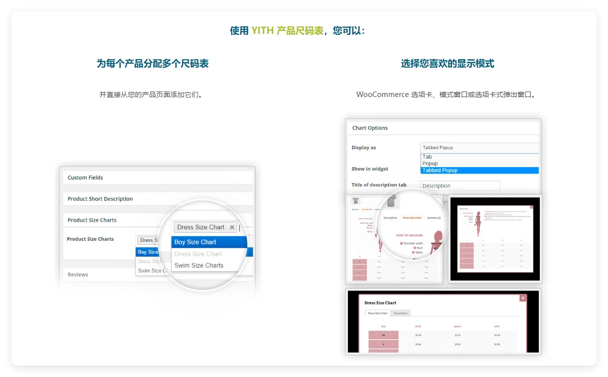 WooCommerce Premium 1.49.0 的 YITH 产品尺寸表插件 WooCommerce Premium 1.49.0 的 YITH 产品尺寸表插件