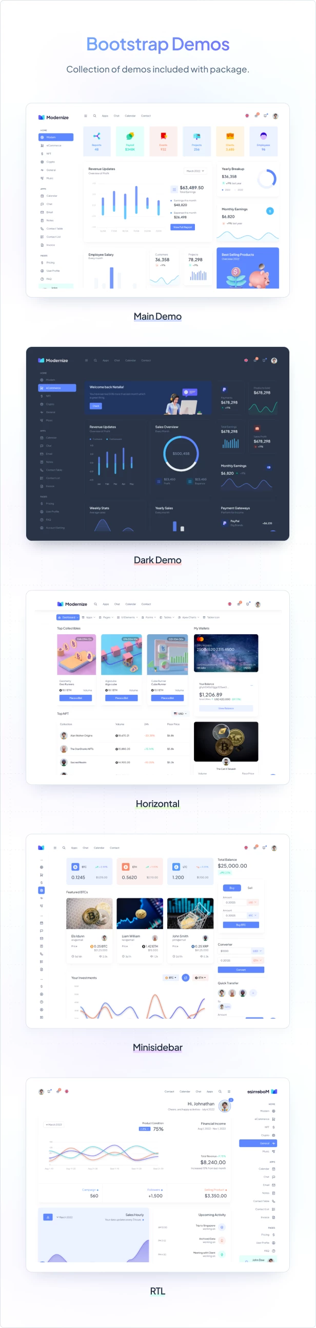 Modernize 5.0 – Bootstrap 5 和 React MUI 后台管理模板 Modernize 5.0 – Bootstrap 5 和 React MUI 后台管理模板