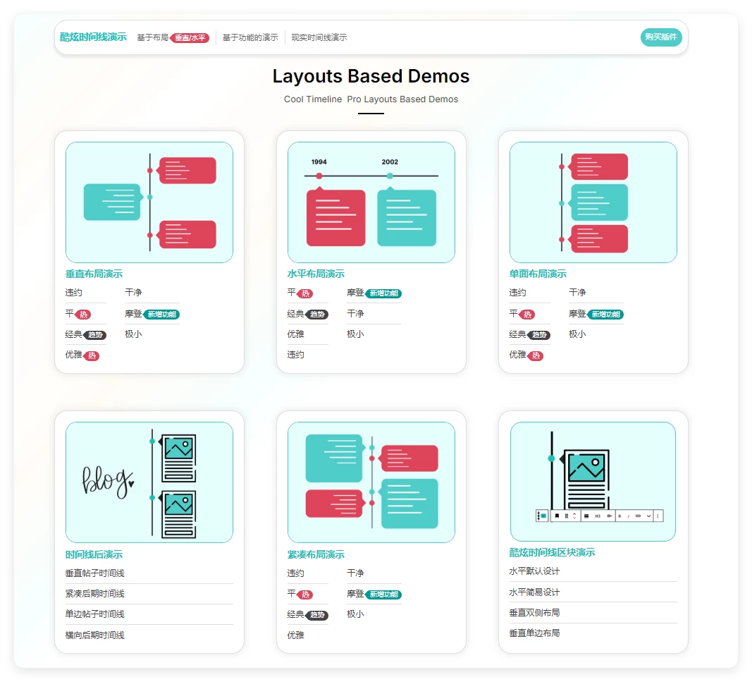 Cool Timeline Pro 4.9.2 – 横向与纵向时间线 WordPress 插件 Cool Timeline Pro 4.9.2 – 横向与纵向时间线 WordPress 插件