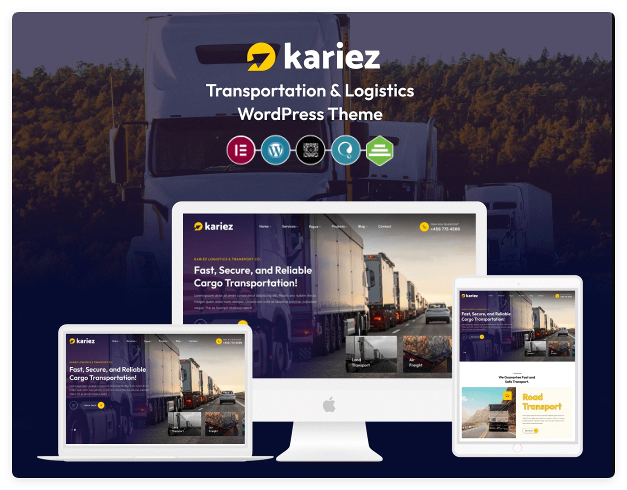 Kariez 1.1.1 – 运输和物流 WordPress 主题 Kariez 1.1.1 – 运输和物流 WordPress 主题