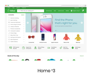 Tokoo 1.2.2 – 电子商店 WooCommerce 主题，涵盖联盟、代发货和多商户电商